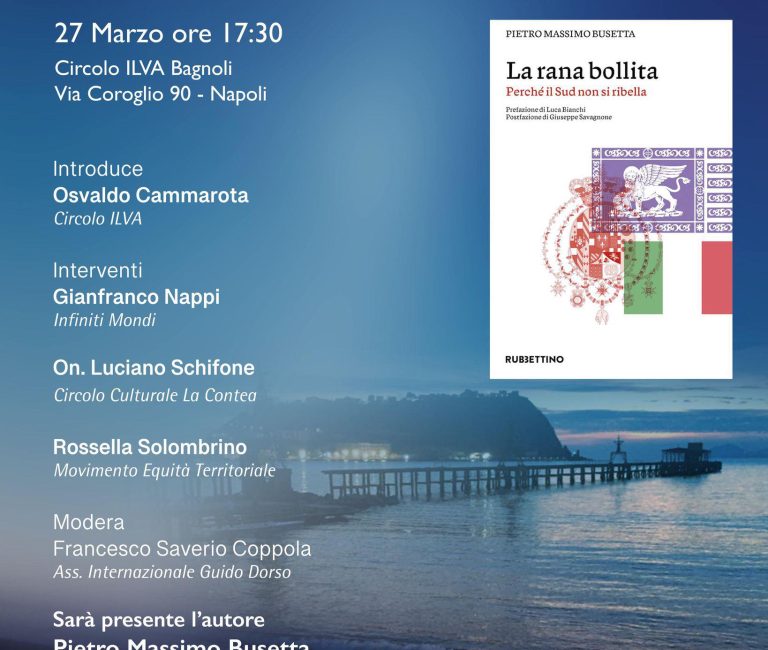 Presentazione del libro “La Rana Bollita “ di Pietro Busetta